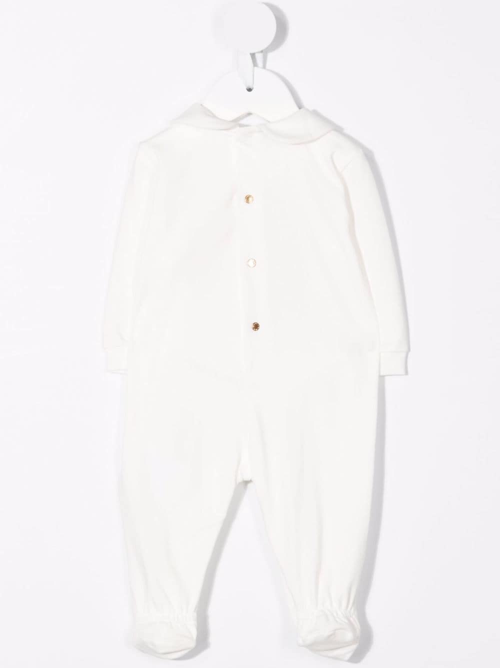 VERSACE BABY Medusa-print pajamas White/Pink - MAISONDEFASHION.COM