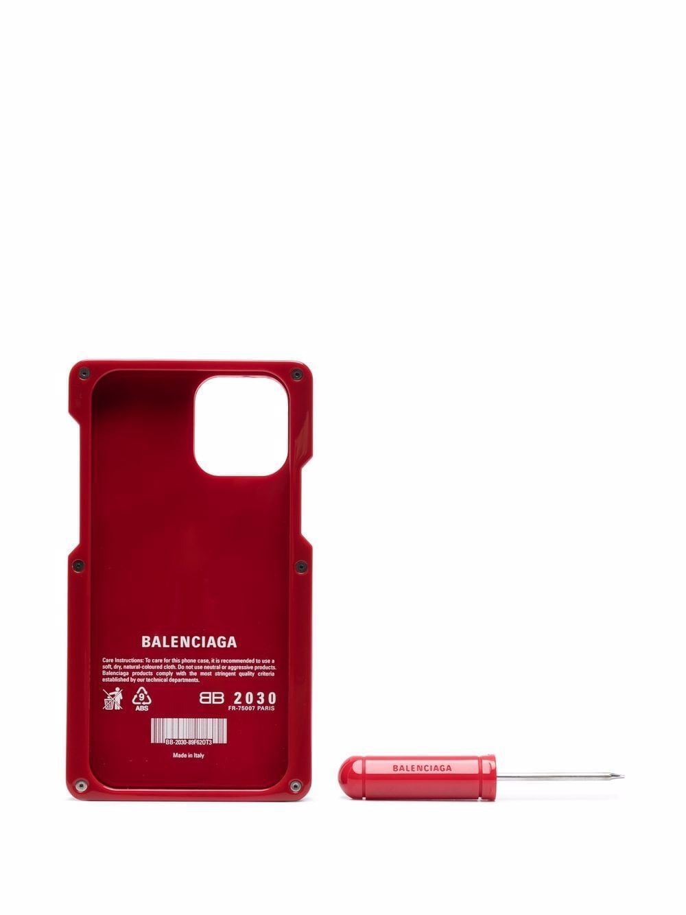 BALENCIAGA Gamer Phone Case Red - MAISONDEFASHION.COM