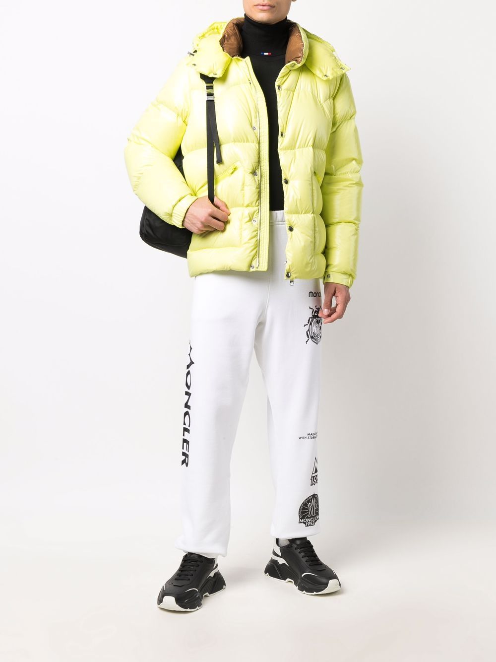 MONCLER Coutard Padded Jacket Yellow - MAISONDEFASHION.COM