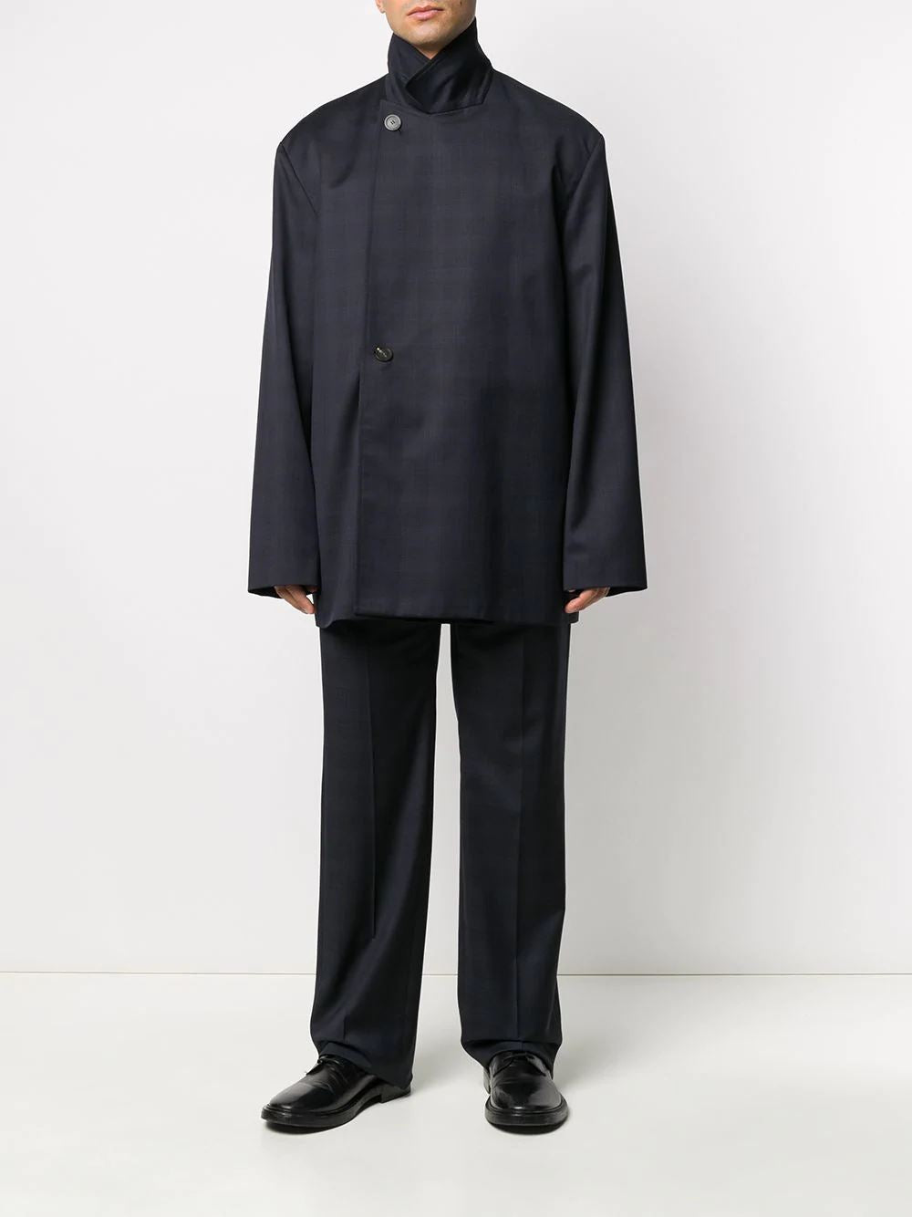BALENCIAGA checkered jacket navy - Maison De Fashion 