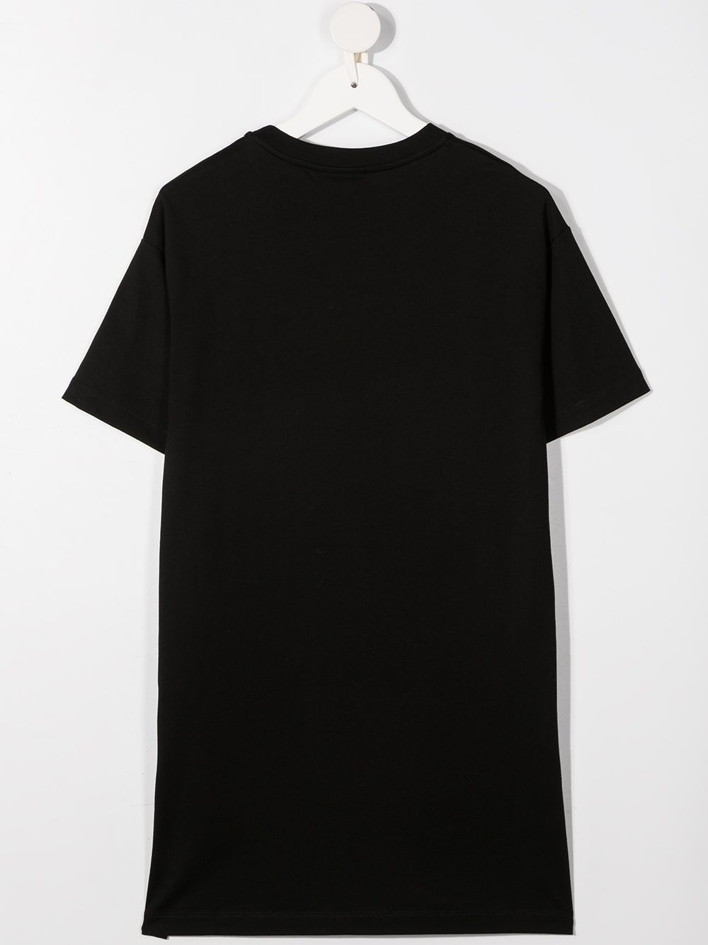 FENDI KIDS Logo-print T-shirt Dress Black - MAISONDEFASHION.COM