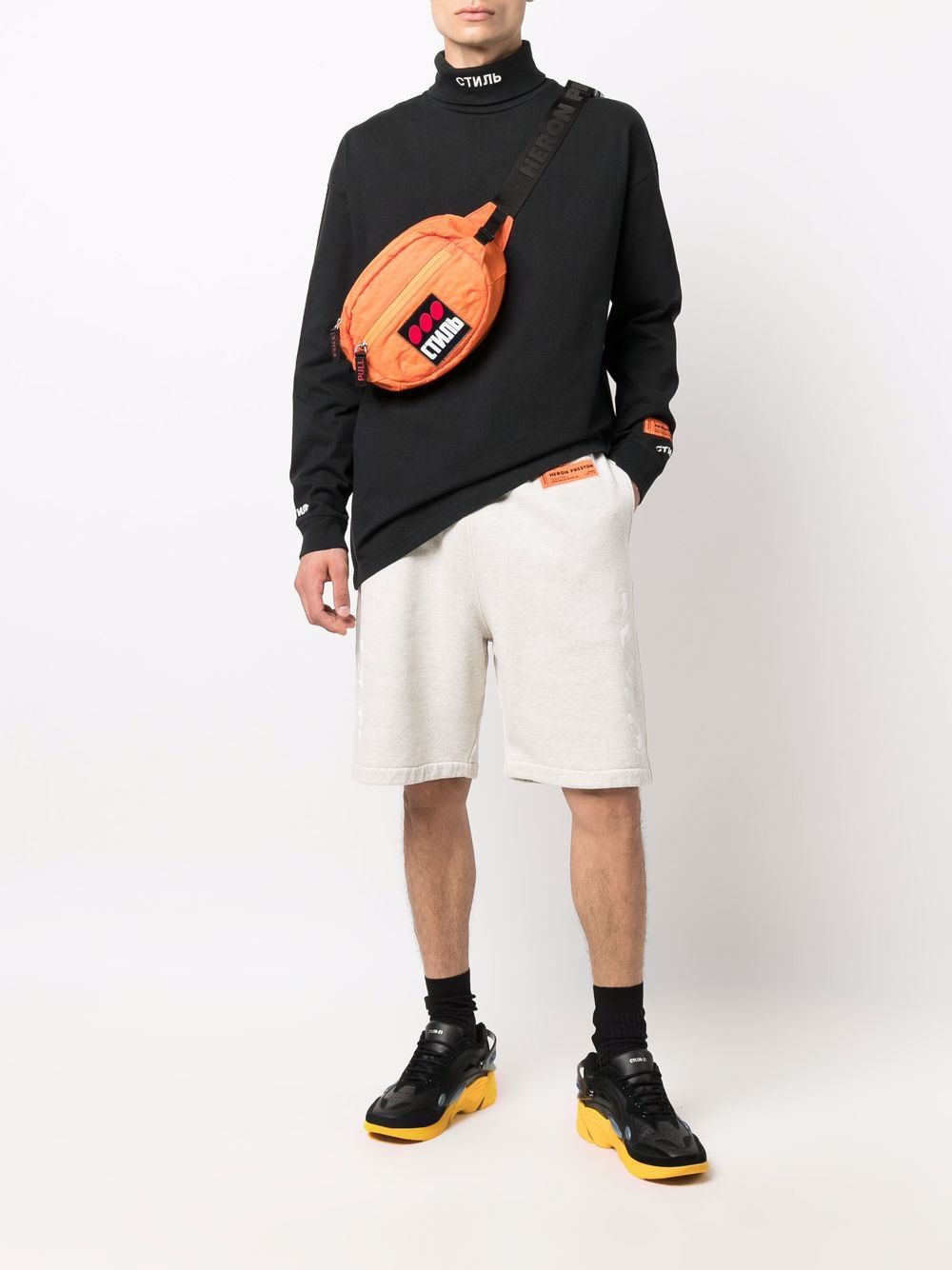 HERON PRESTON CTNMB Roll Neck Top Black - MAISONDEFASHION.COM