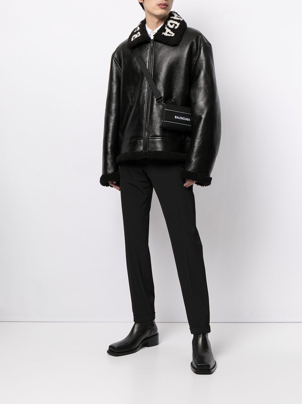 BALENCIAGA Cocoon Aviator Jacket Black - MAISONDEFASHION.COM