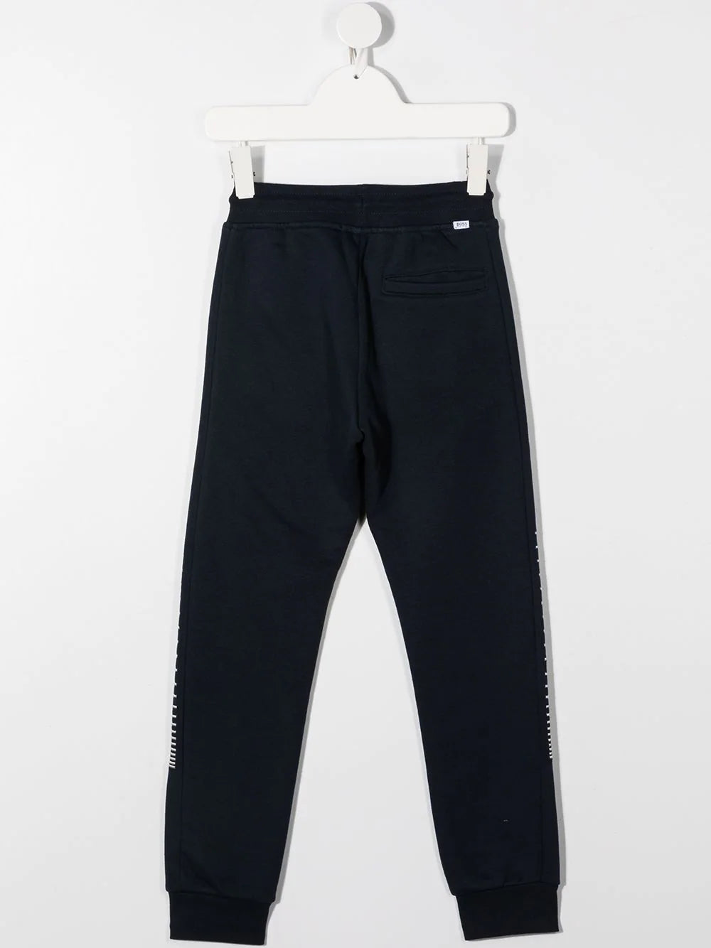 BOSS KIDS Embroidered logo track pants Navy Blue - MAISONDEFASHION.COM