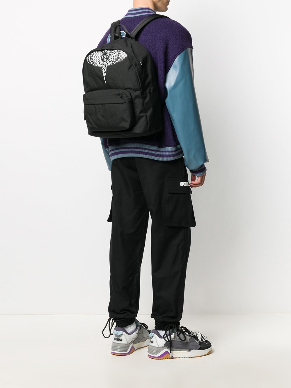 MARCELO BURLON Cross Pattern Wings Backpack - Maison De Fashion 