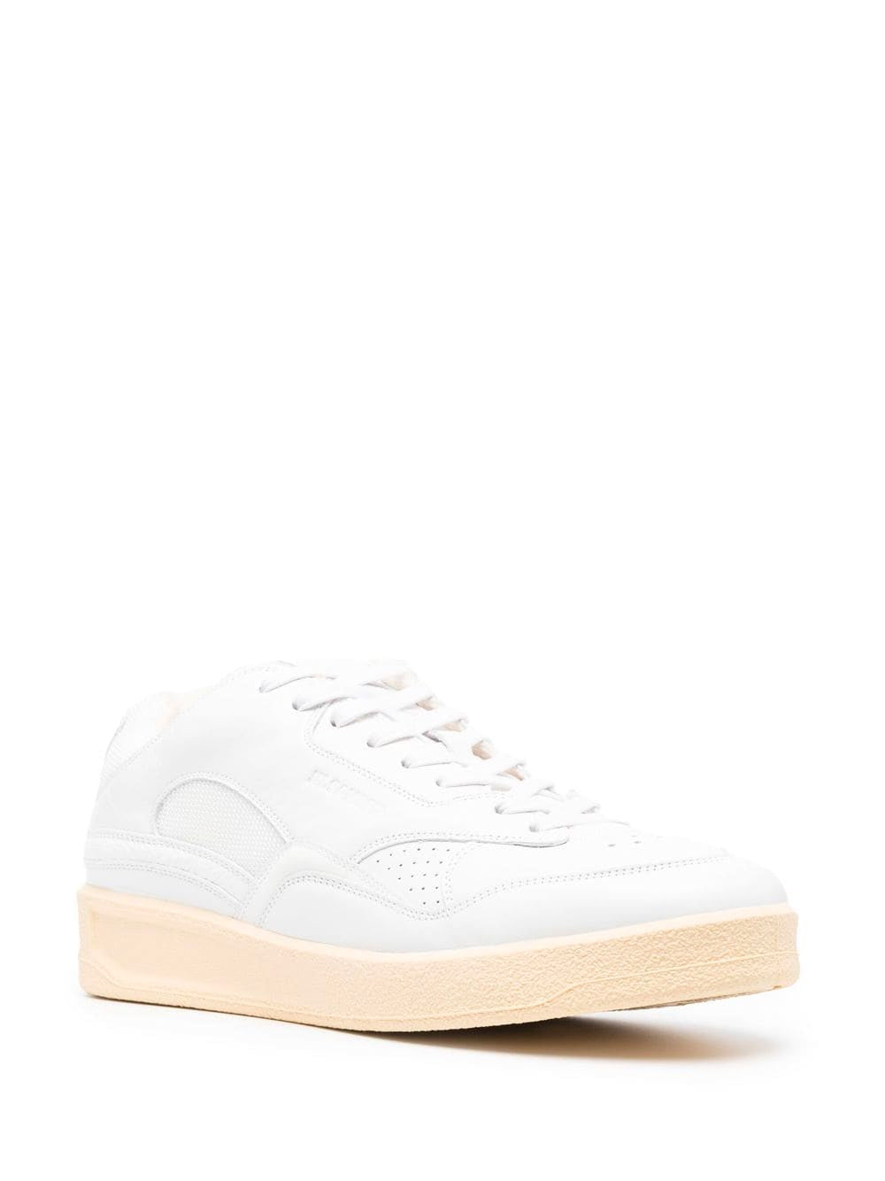 JIL SANDER Panelled Low-Top Sneakers White - MAISONDEFASHION.COM