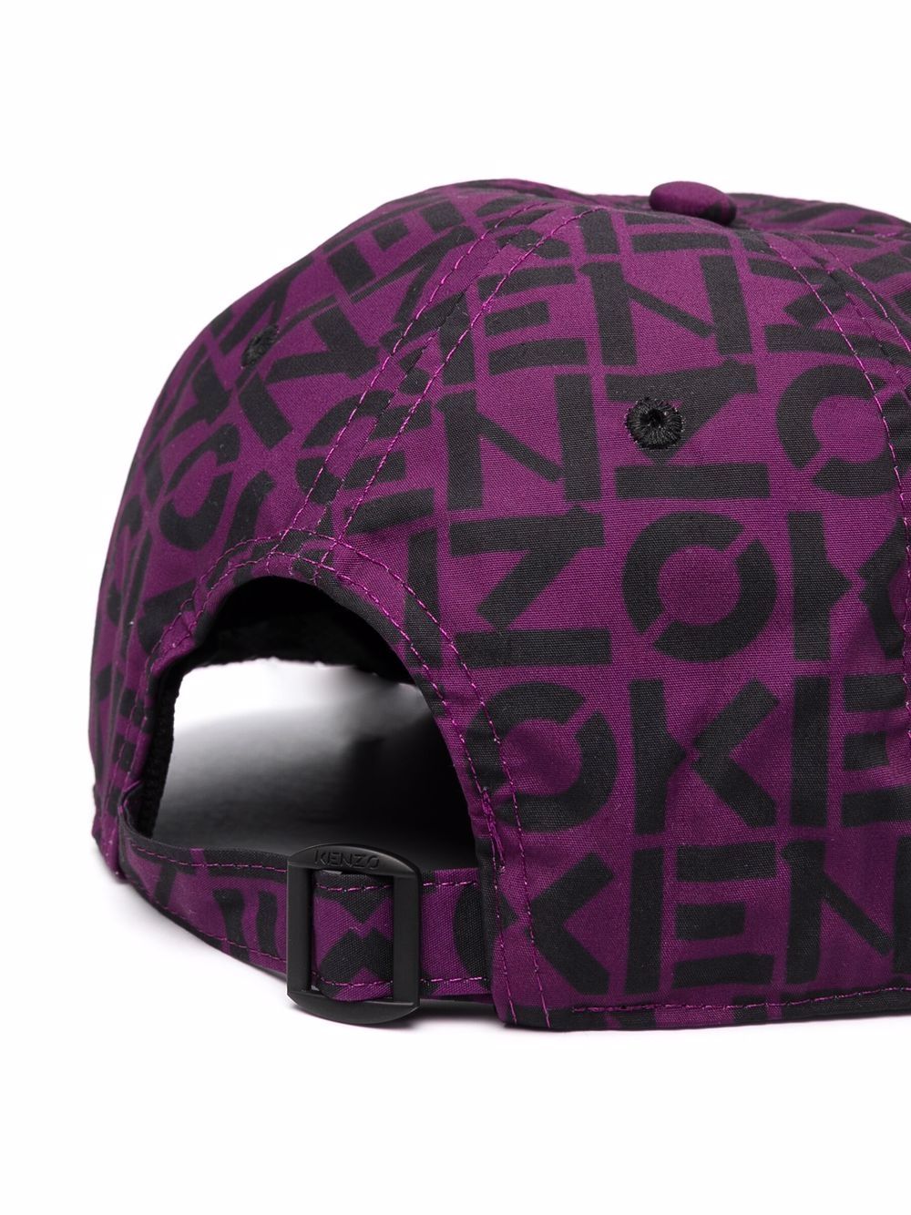 KENZO All Over Logo Cap Purple - MAISONDEFASHION.COM