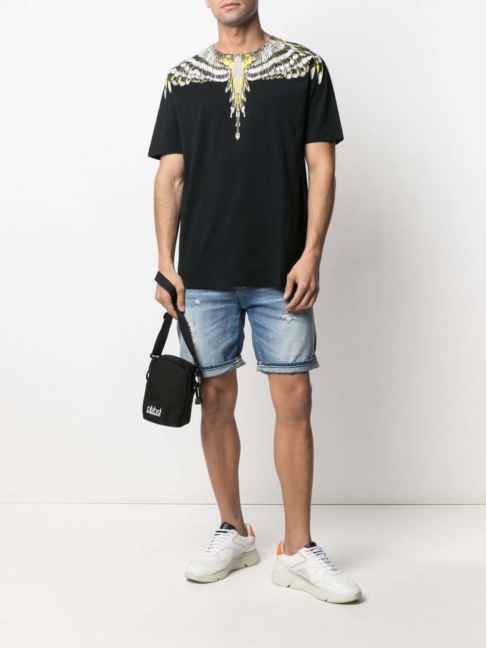 MARCELO BURLON Wings Print Cotton T-Shirt - MAISONDEFASHION.COM