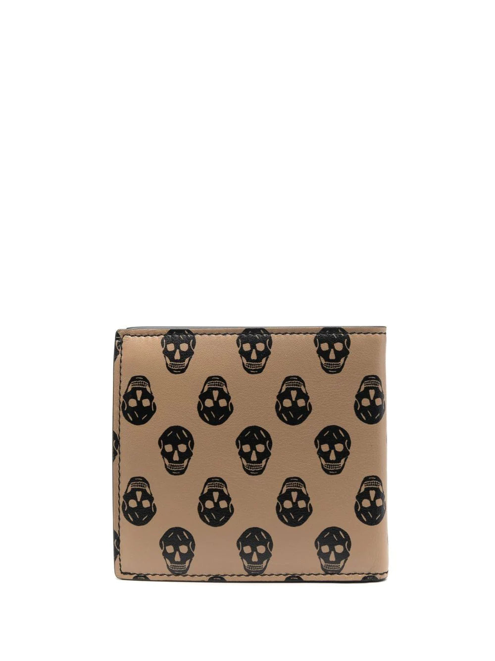 ALEXANDER MCQUEEN All Over Skull Wallet Beige - MAISONDEFASHION.COM