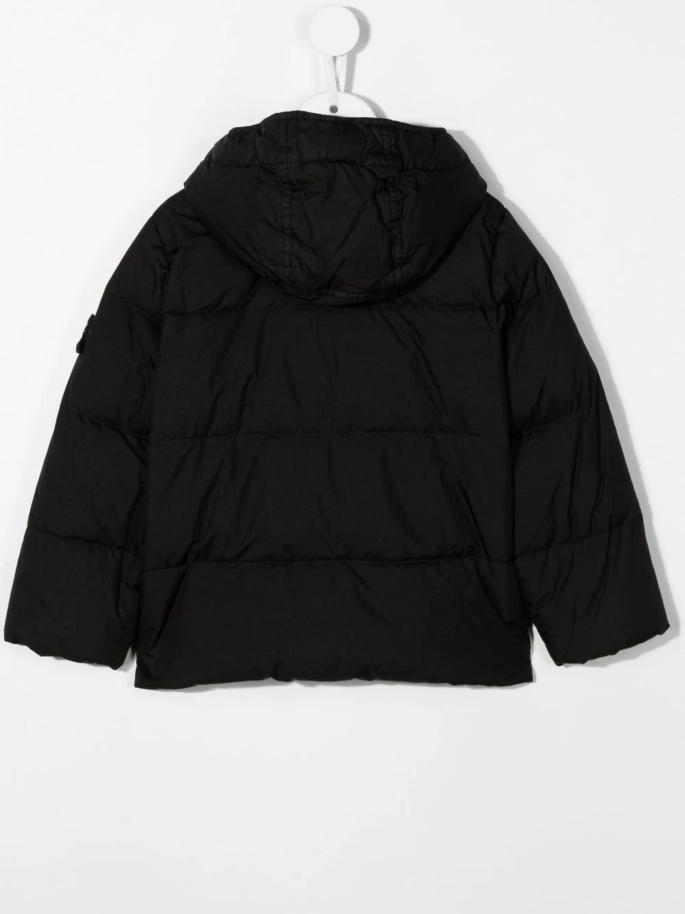 STONE ISLAND KIDS Logo-patch detail padded jacket Black - MAISONDEFASHION.COM