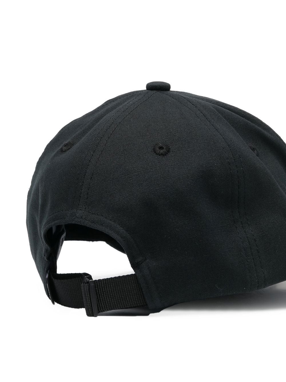 STONE ISLAND Logo Patch Tonal Cap Black - MAISONDEFASHION.COM