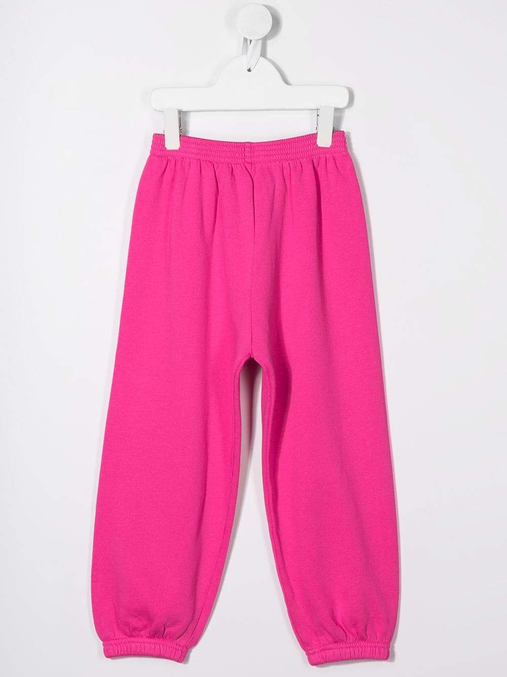 BALENCIAGA KIDS logo print track pants pink - Maison De Fashion 