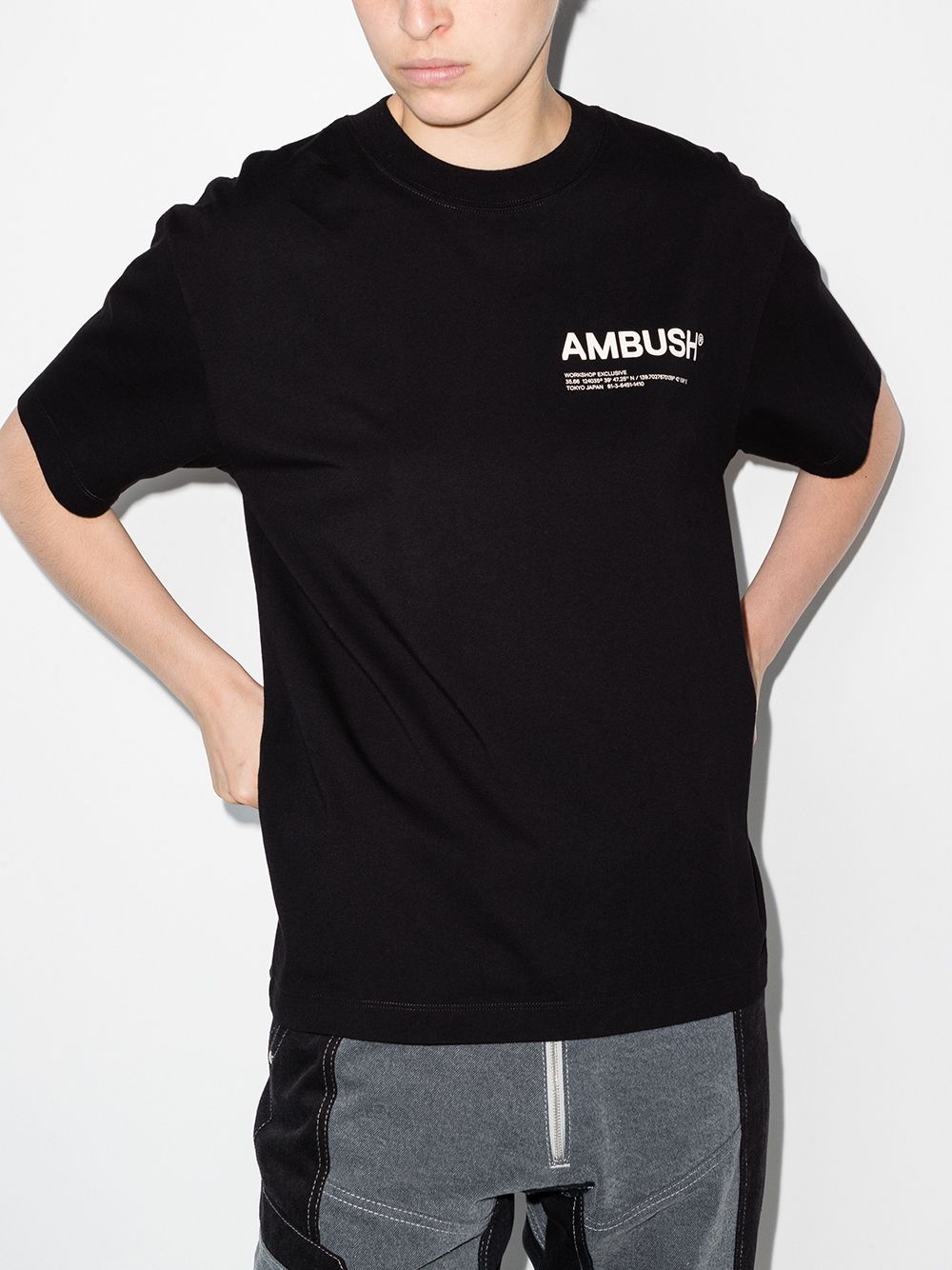 AMBUSH WOMEN Workshop T-Shirt Black - MAISONDEFASHION.COM