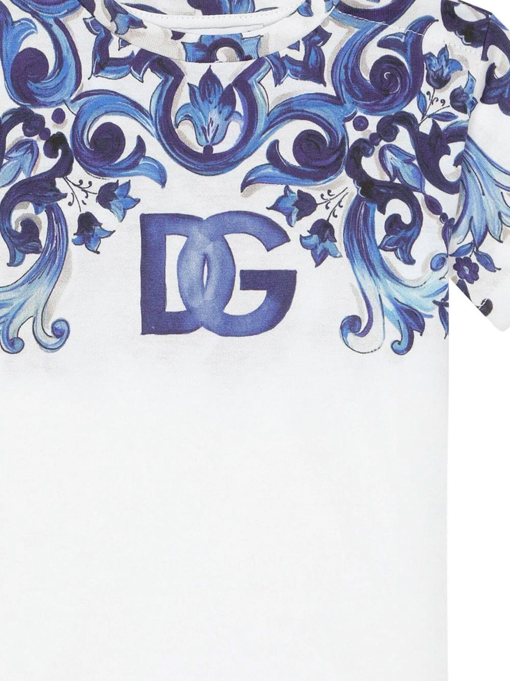 DOLCE & GABBANA BABY Print T-Shirt White - MAISONDEFASHION.COM