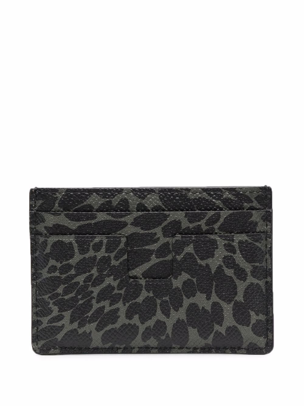 TOM FORD Animal Print Cardholder Black - MAISONDEFASHION.COM