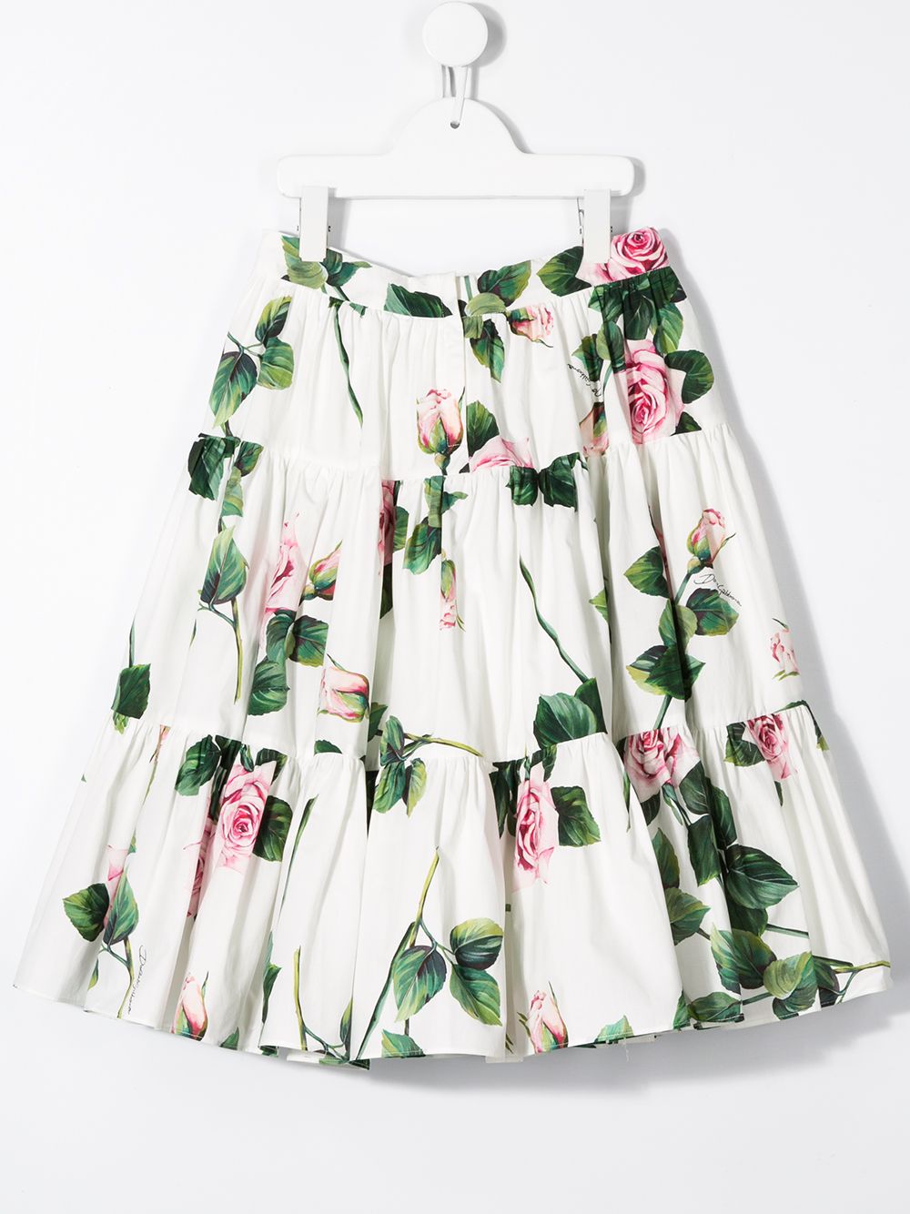 DOLCE & GABBANA KIDS Floral Skirt - MAISONDEFASHION.COM