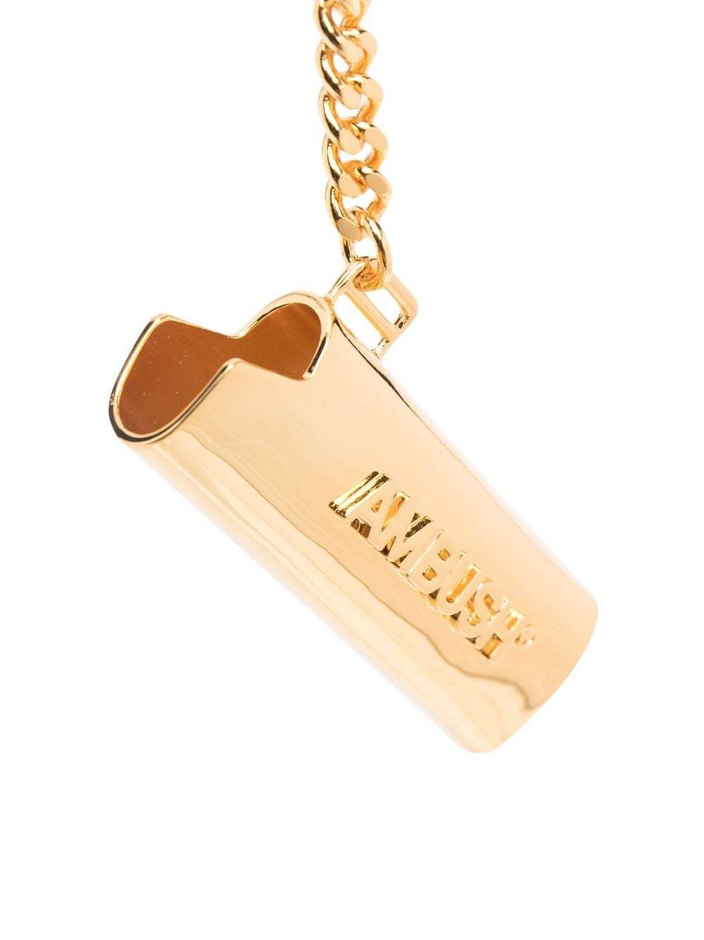 AMBUSH Lighter Case Keychain Gold - MAISONDEFASHION.COM