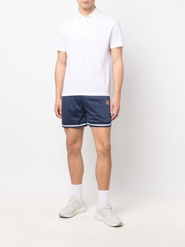 BEL-AIR ATHLETICS Track Shorts Navy - MAISONDEFASHION.COM