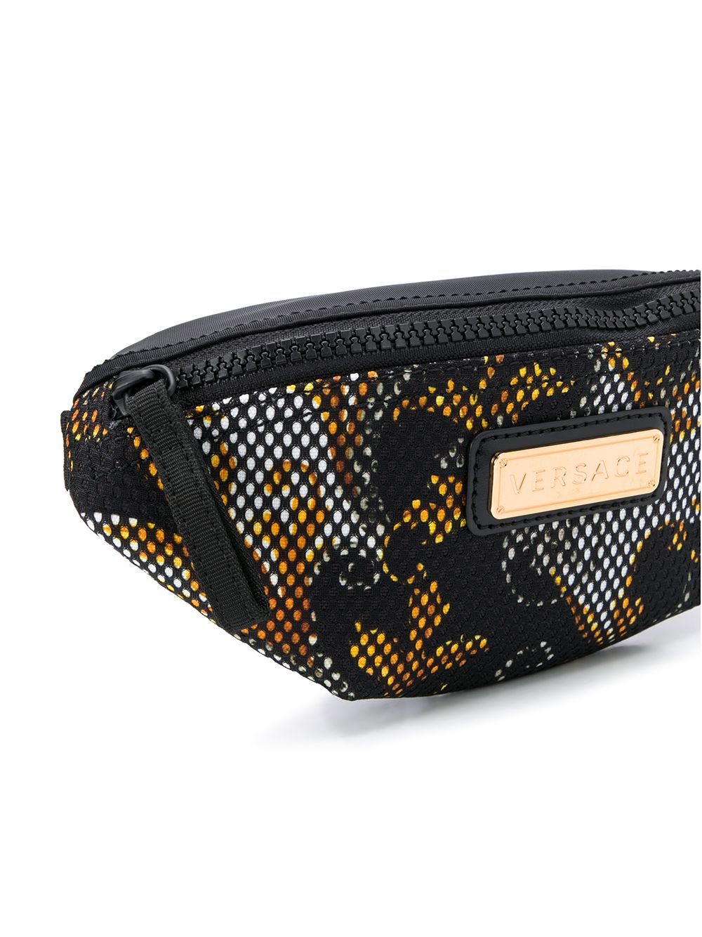 VERSACE KIDS Logo Plaque Belt Bag Black - Maison De Fashion 