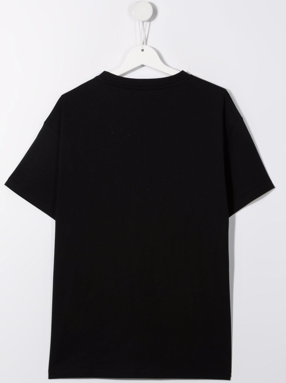 BALMAIN KIDS Metallic logo-print T-shirt Black - MAISONDEFASHION.COM