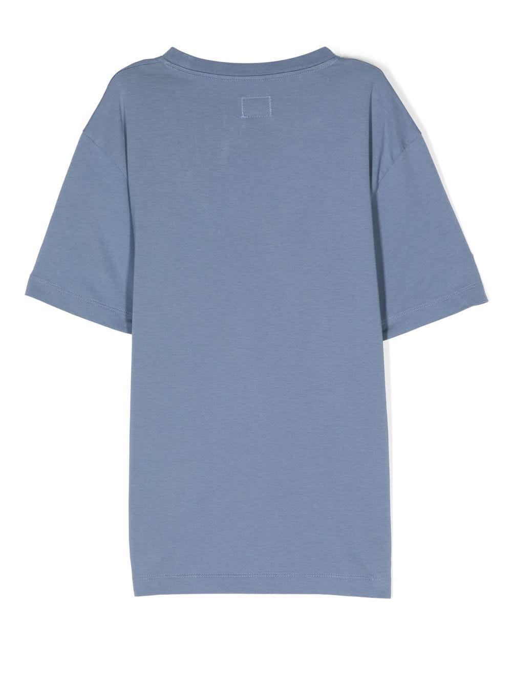 C.P COMPANY KIDS Logo crew-neck T-shirt Blue - MAISONDEFASHION.COM