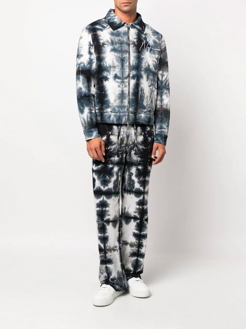 NAHMIAS Baggy Trousers Black Tye Dye - MAISONDEFASHION.COM