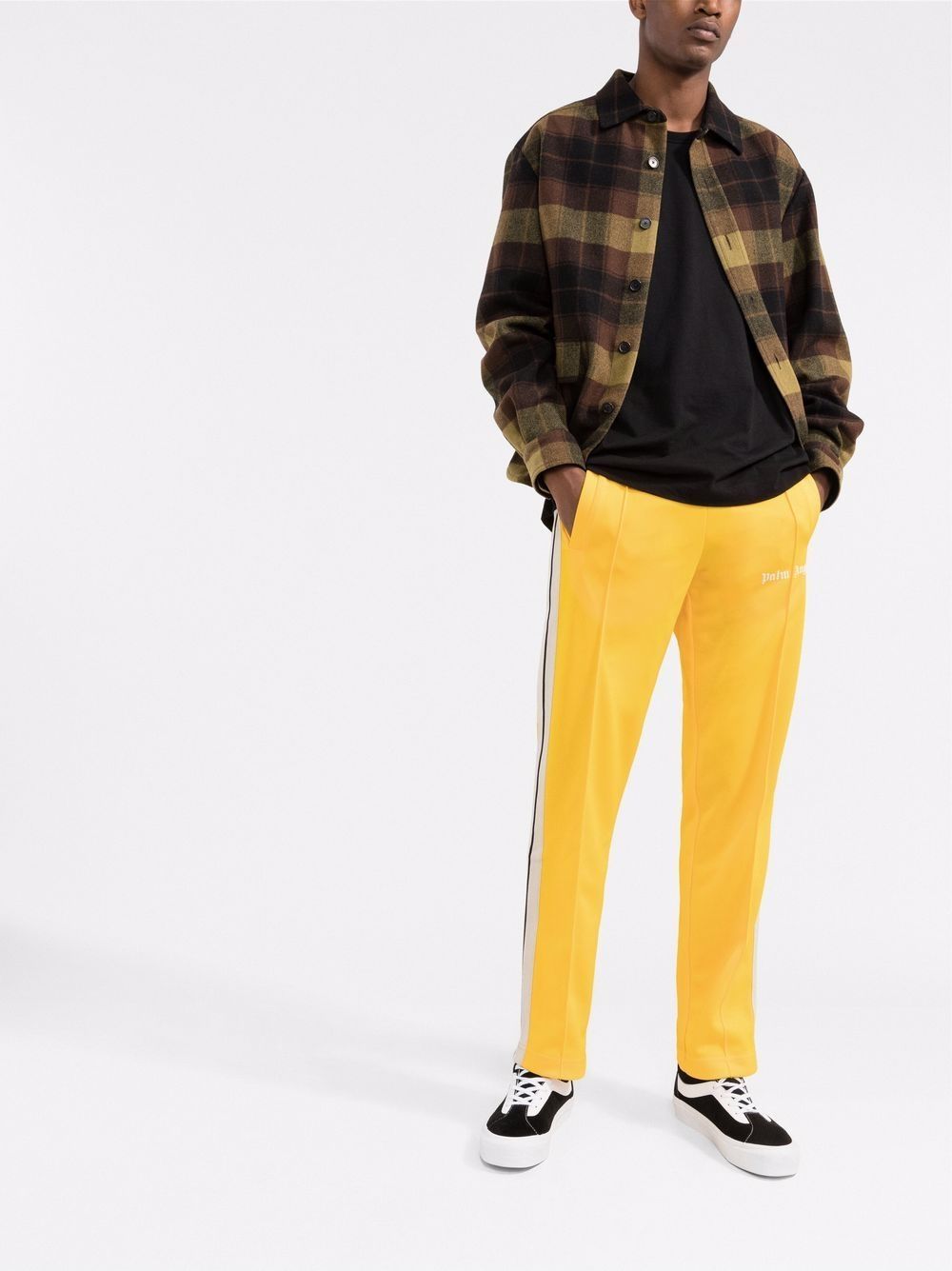 PALM ANGELS Classic Track Pants Yellow MAISONDEFASHION.COM