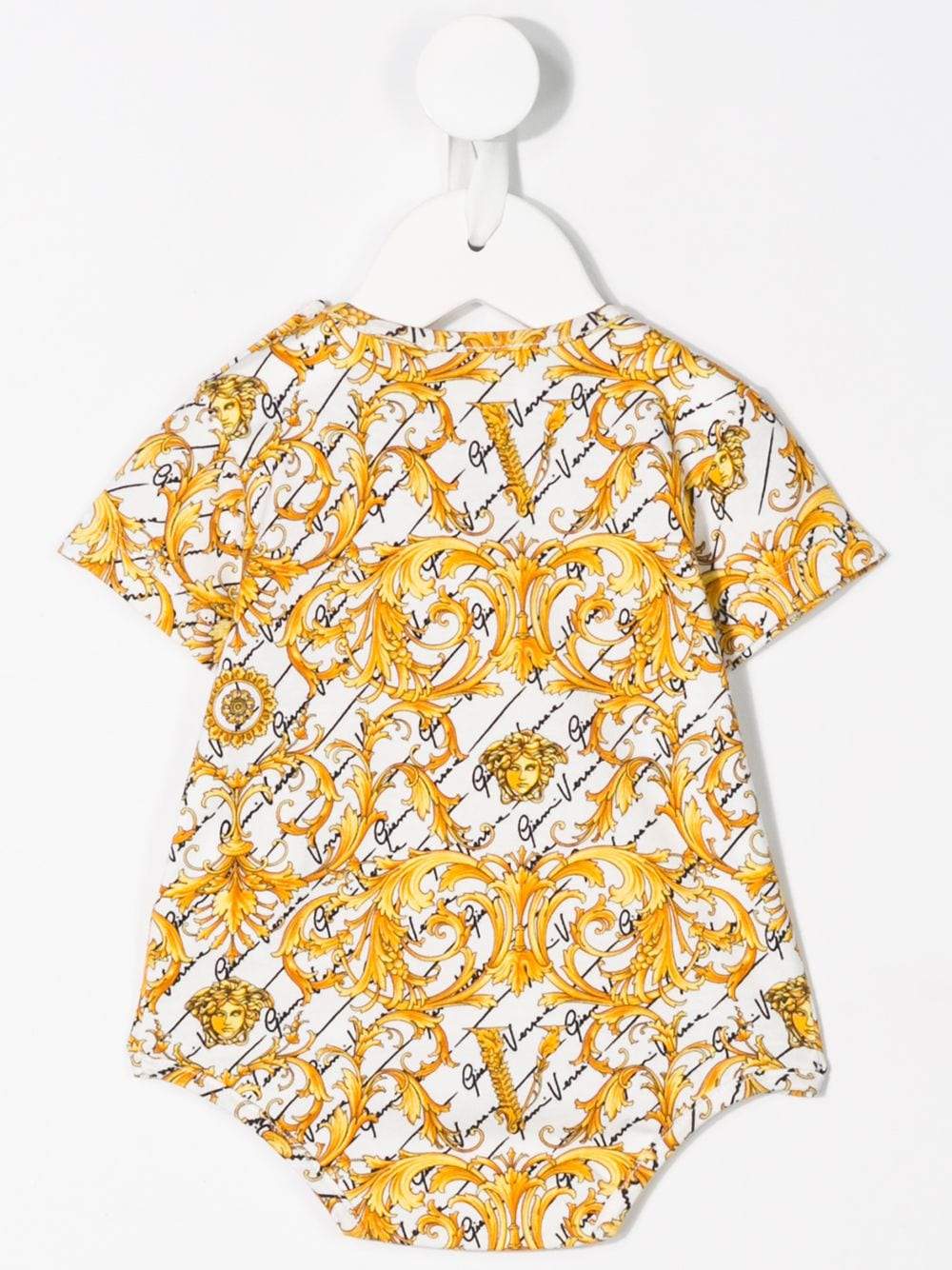 VERSACE KIDS baroque print top white/gold - Maison De Fashion 