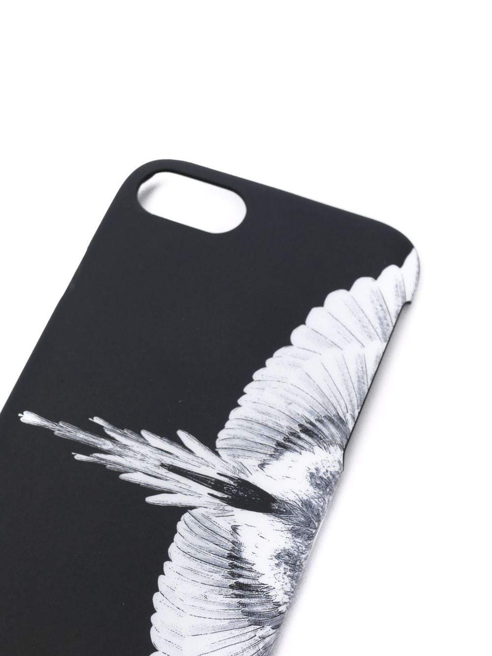 MARCELO BURLON   Wings-print iPhone SE case Black - MAISONDEFASHION.COM