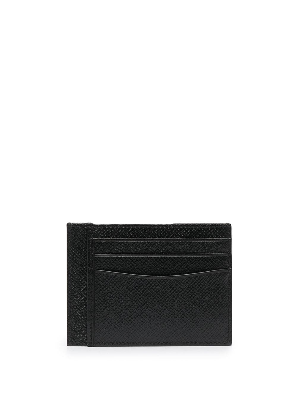 BOSS Logo-print leather cardholder Black - MAISONDEFASHION.COM