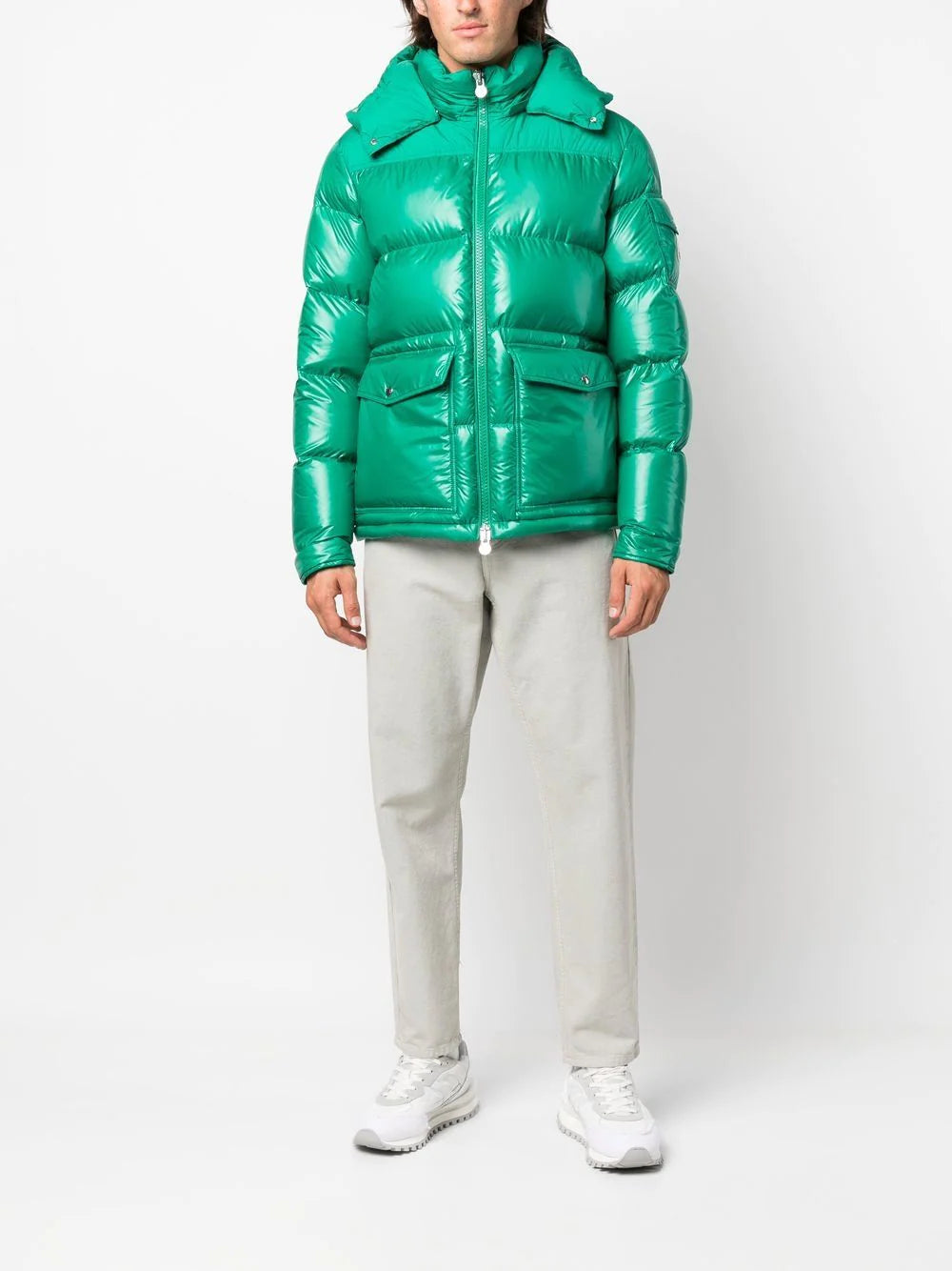 MONCLER Masaya Padded Jacket Green - MAISONDEFASHION.COM