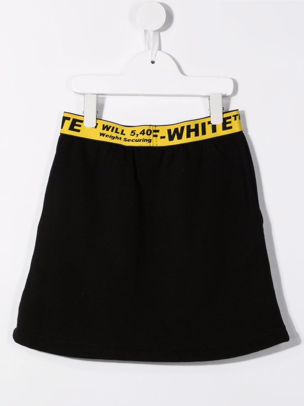 OFF-WHITE KIDS Logo waistband mini skirt Black - MAISONDEFASHION.COM