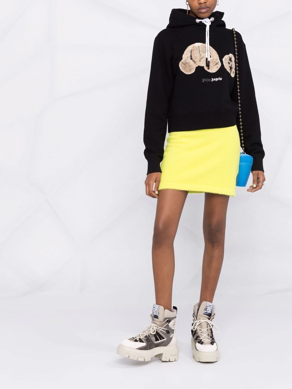 PALM ANGELS WOMEN Sprayed Bear Hoodie Black – MAISONDEFASHION.COM