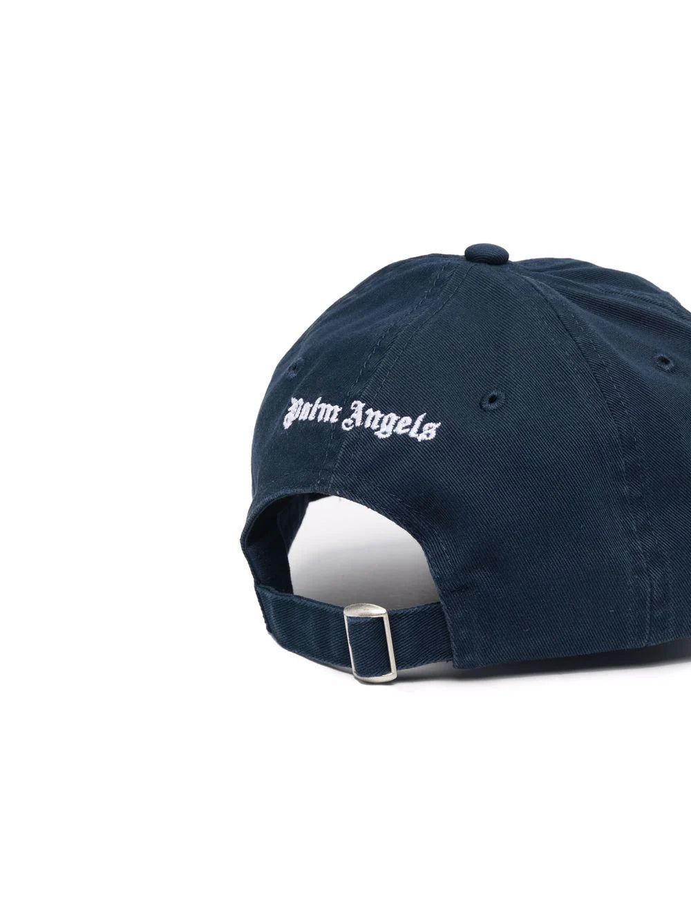 PALM ANGELS Classic Logo Cap Navy/White - MAISONDEFASHION.COM