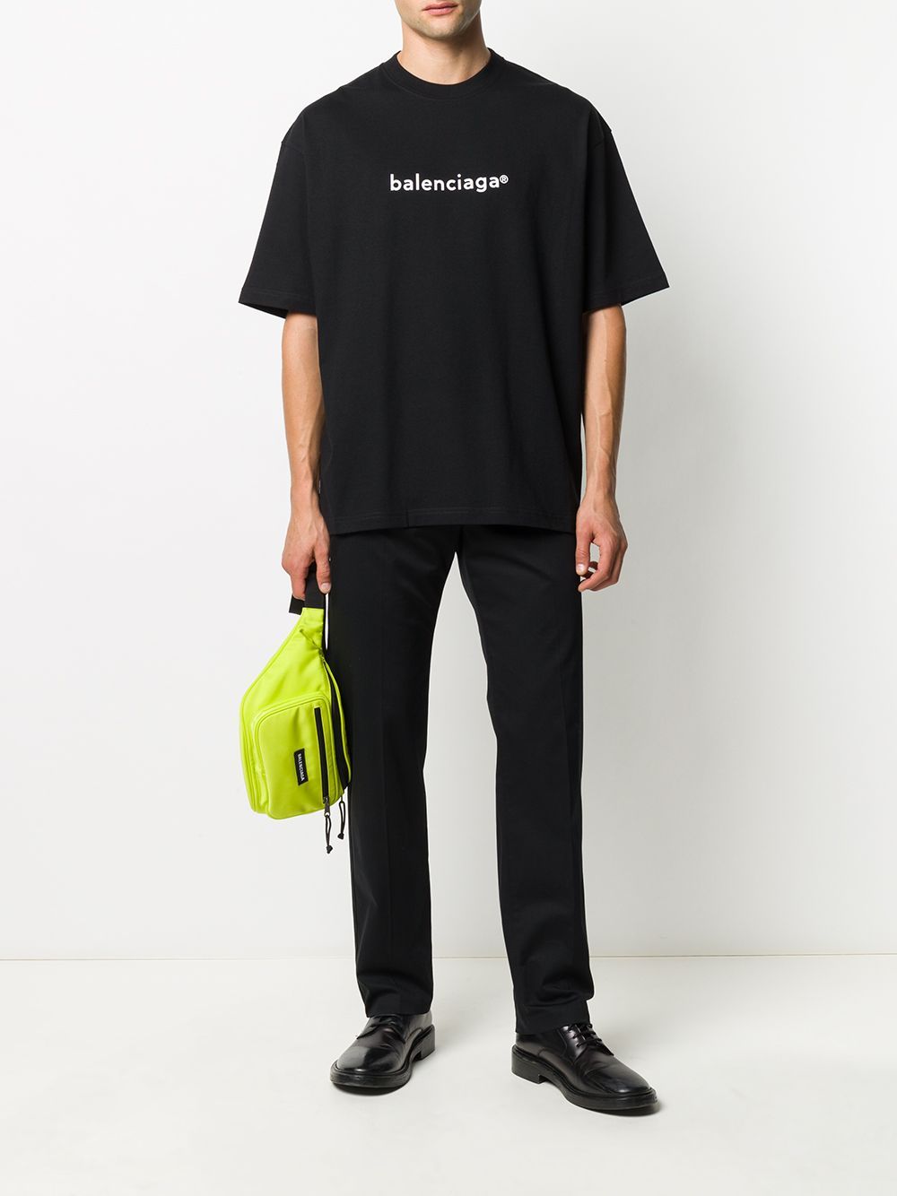 Balenciaga Copyright Brown T Shirt  Olivers Archive