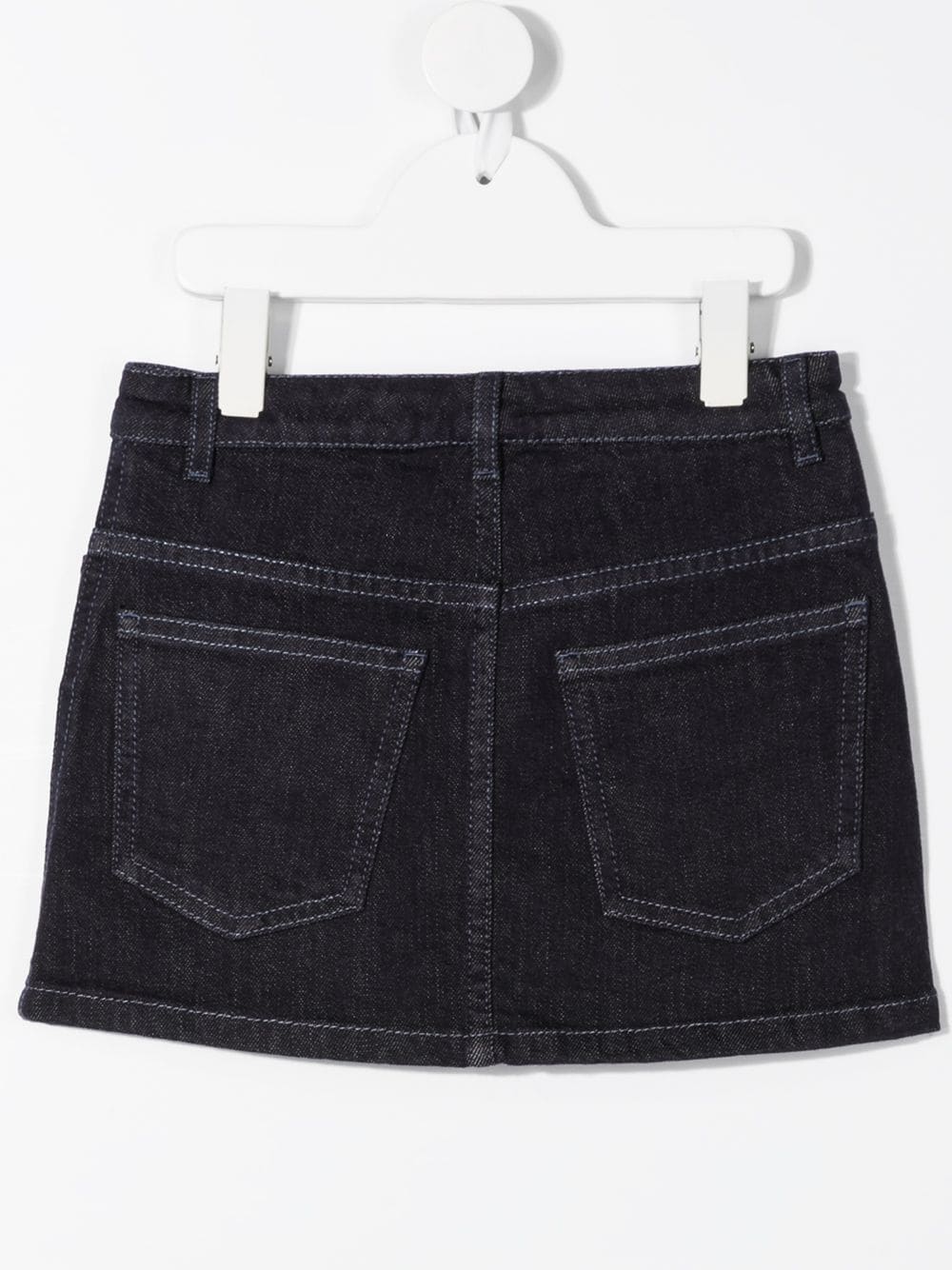 FENDI KIDS FF Trim Denim Skirt Navy - MAISONDEFASHION.COM