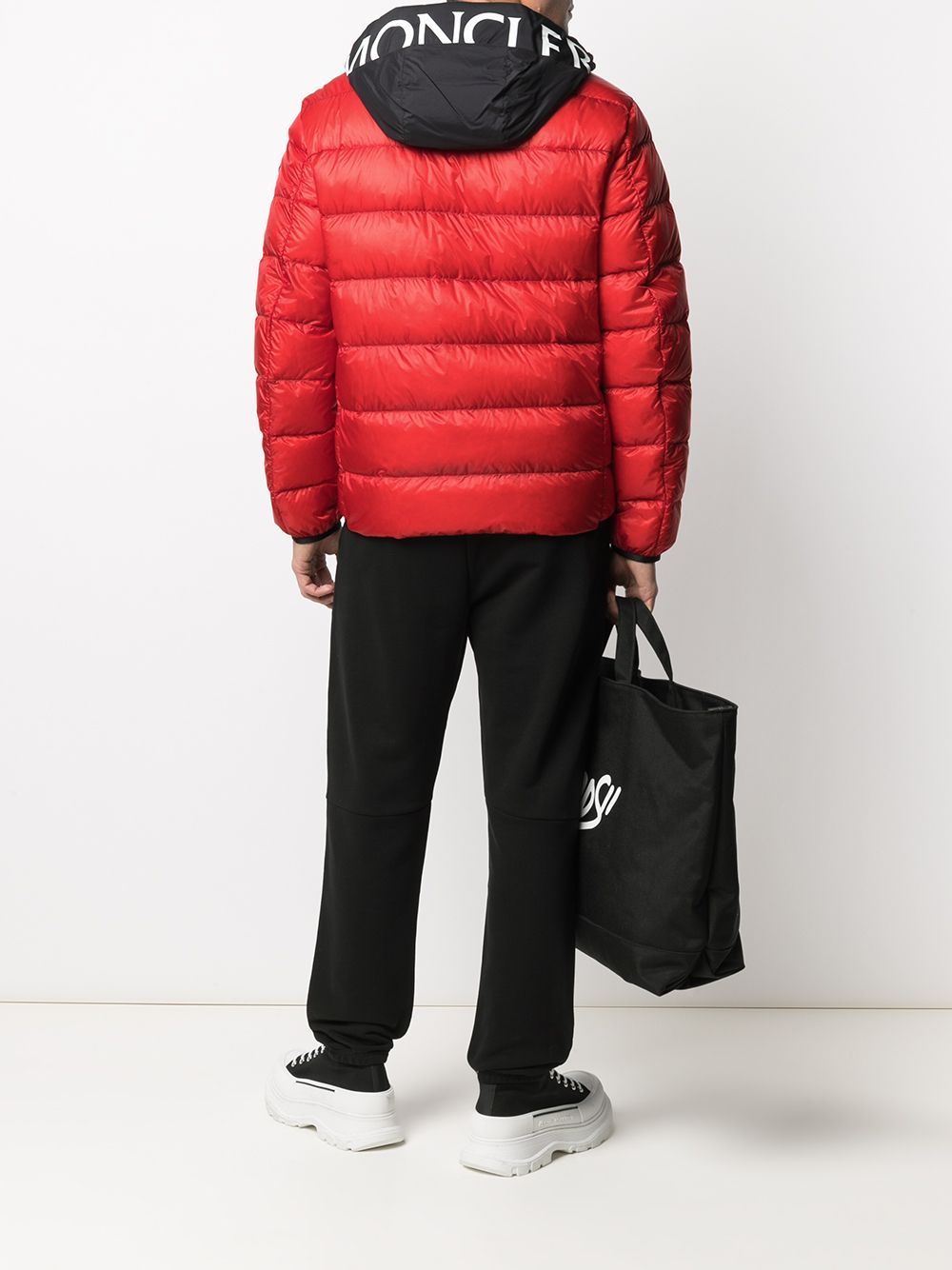 MONCLER Provins Padded Jacket Red - MAISONDEFASHION.COM