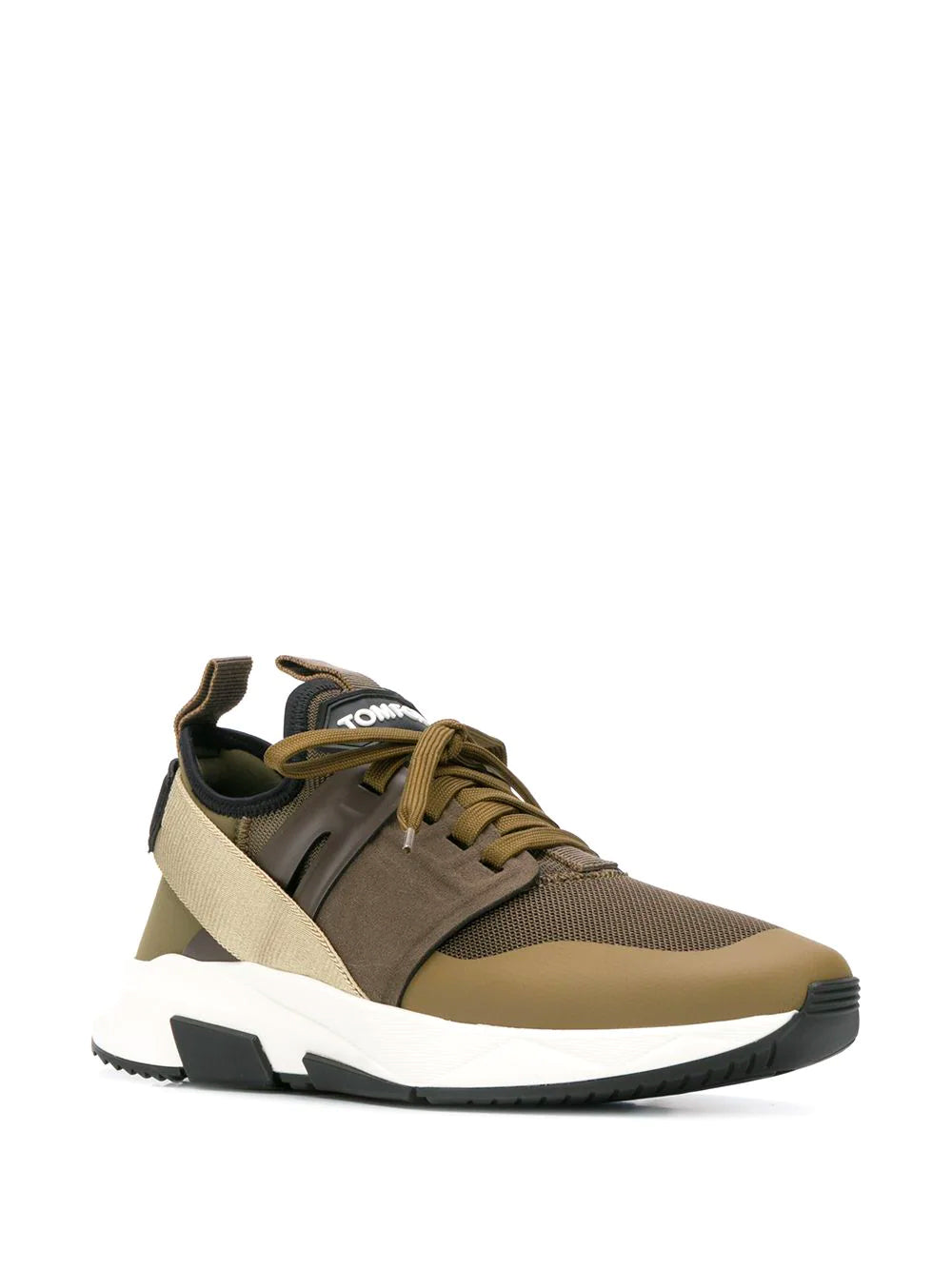 TOM FORD Jago Sneakers Low Top Green - MAISONDEFASHION.COM