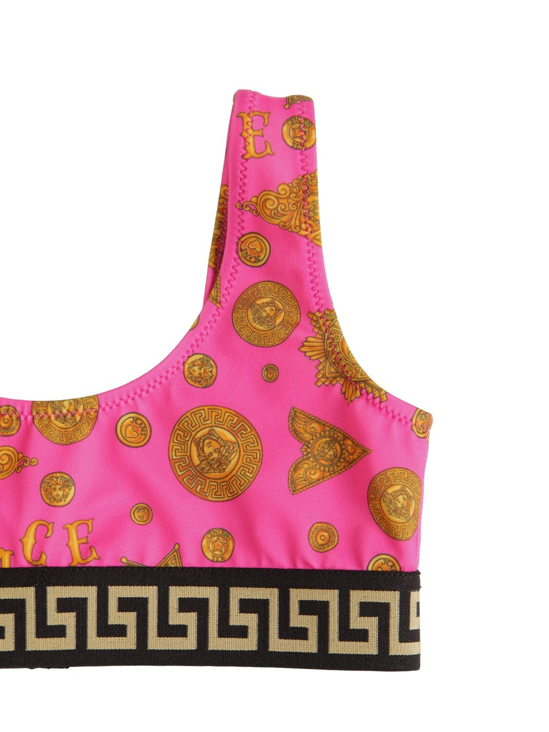 VERSACE KIDS Medusa Head-print bikini set Pink - MAISONDEFASHION.COM