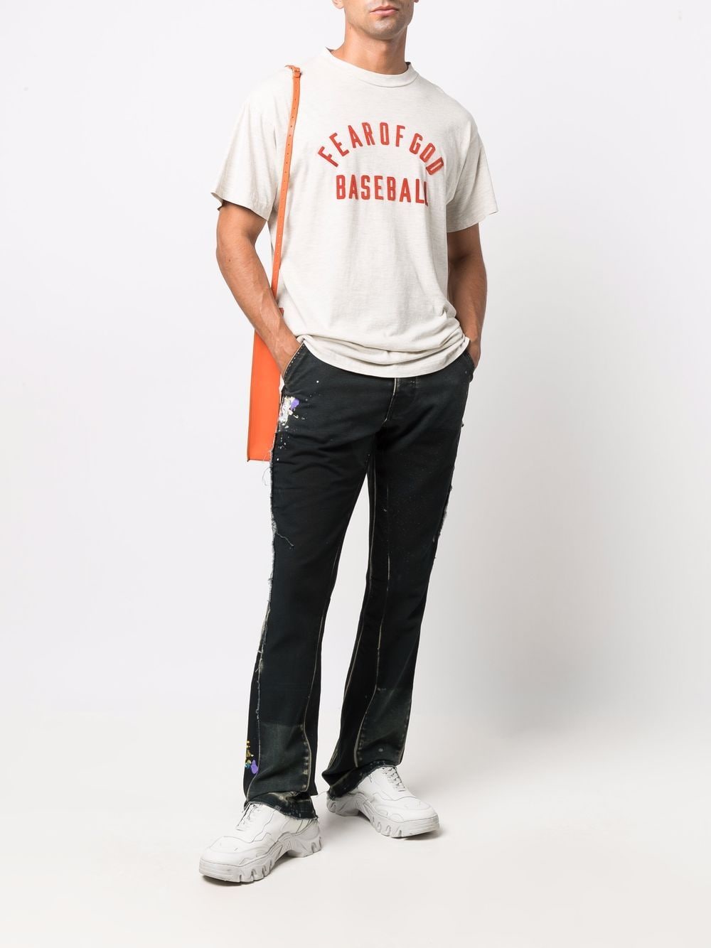 FEAR OF GOD Baseball Logo T-Shirt Cream – MAISONDEFASHION.COM