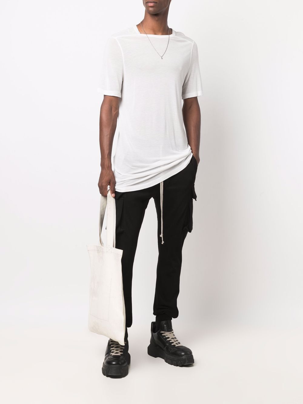RICK OWENS DRKSHDW Cotton patch pocket trousers Black - MAISONDEFASHION.COM