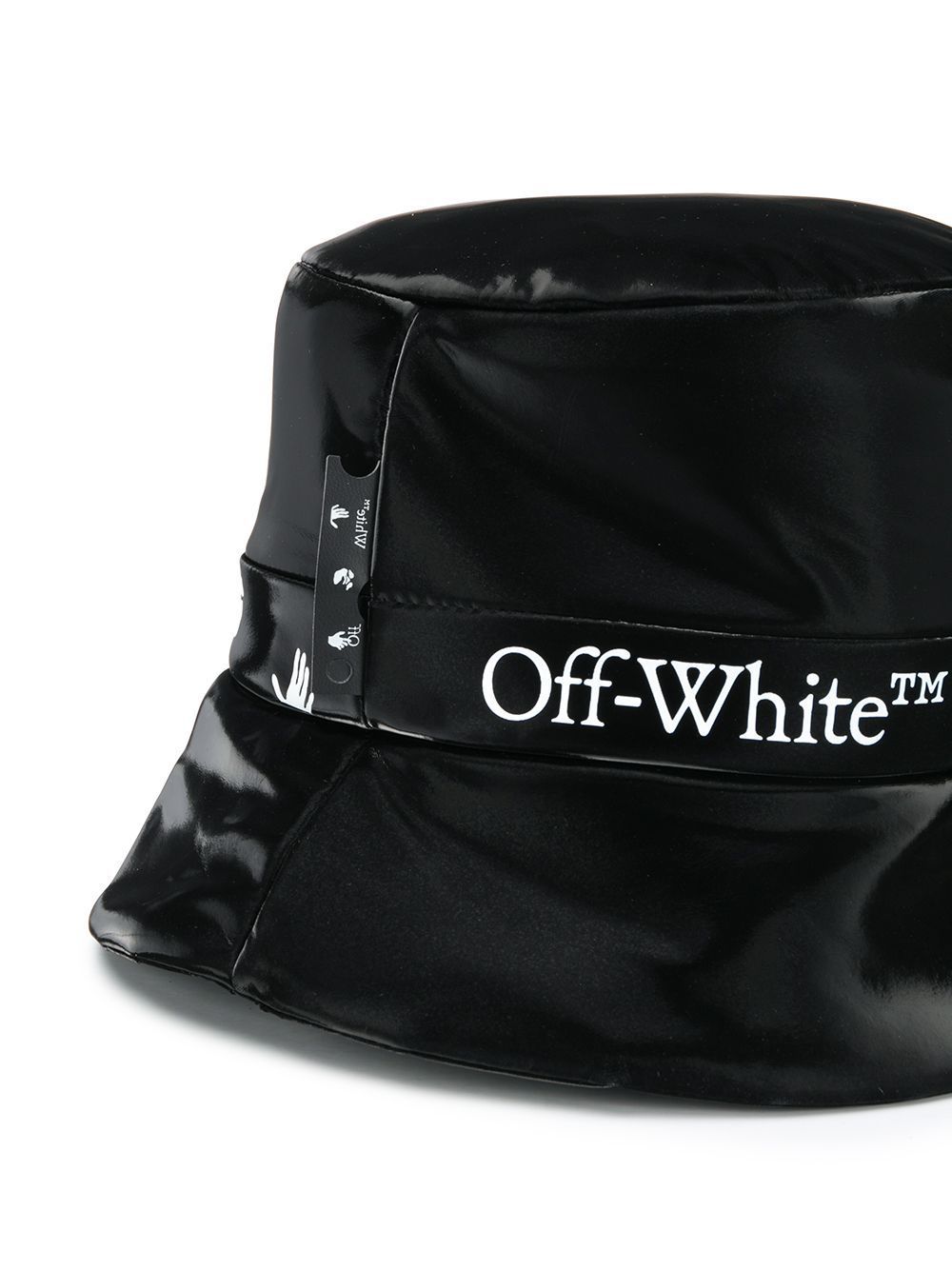 OFF-WHITE Logo Rain Hat Black - Maison De Fashion 