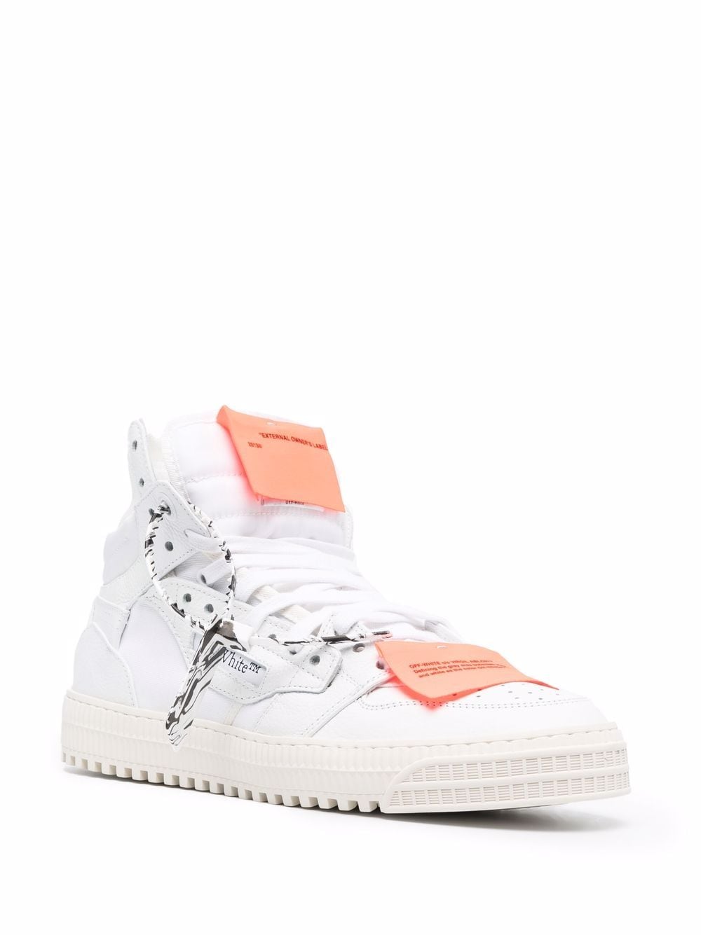 OFF-WHITE Off Court 3.0 Leather Sneakers White - MAISONDEFASHION.COM