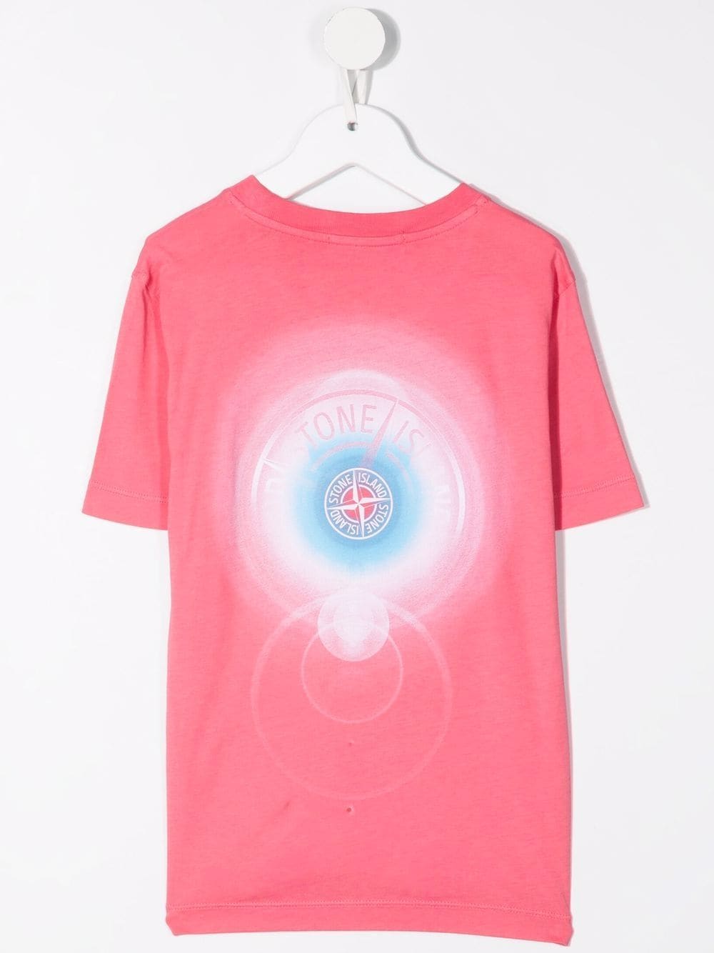 STONE ISLAND KIDS  Logo T-Shirt Pink - MAISONDEFASHION.COM