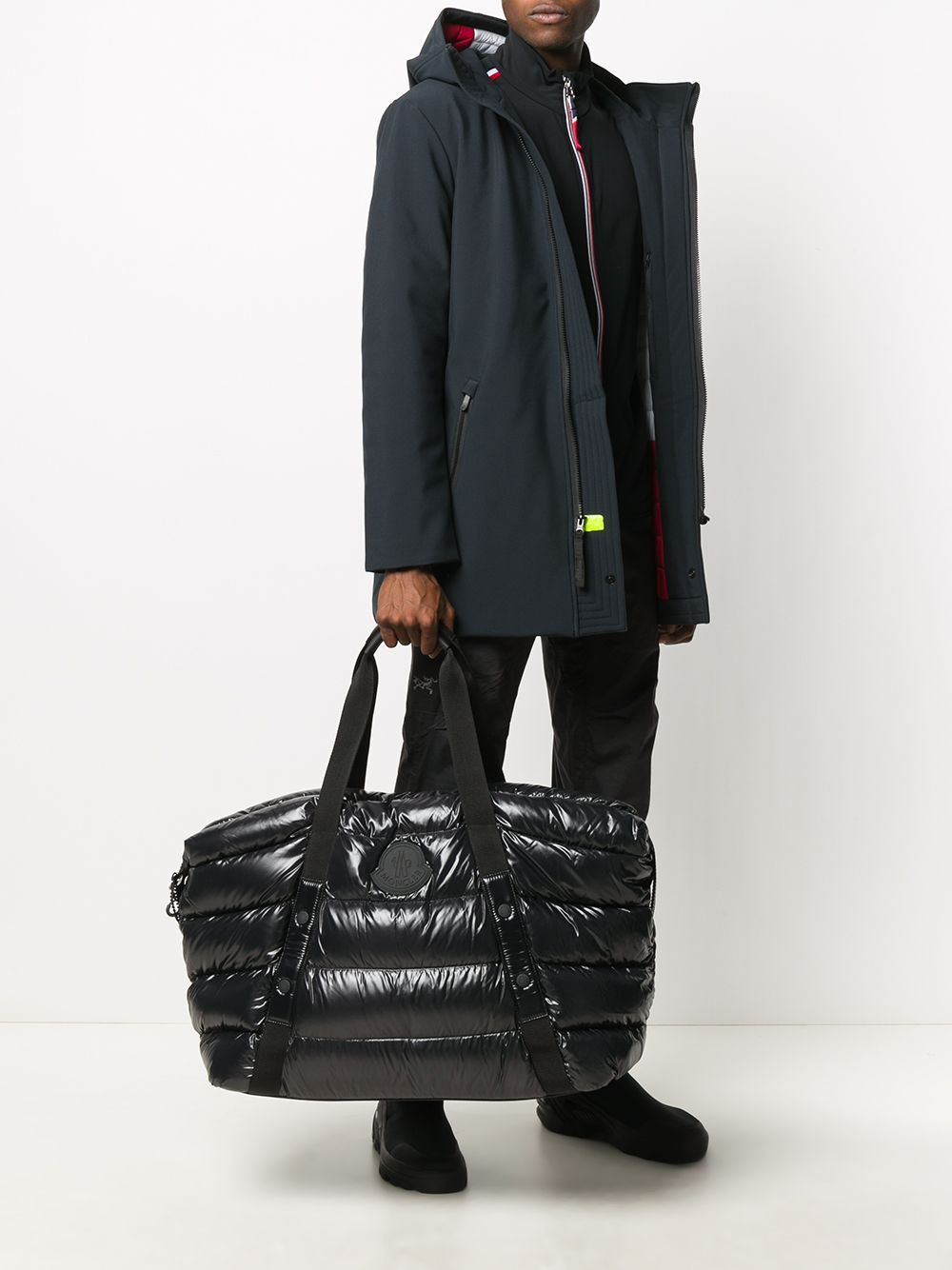 MONCLER Maine Logo Duffel Bag Black - Maison De Fashion 
