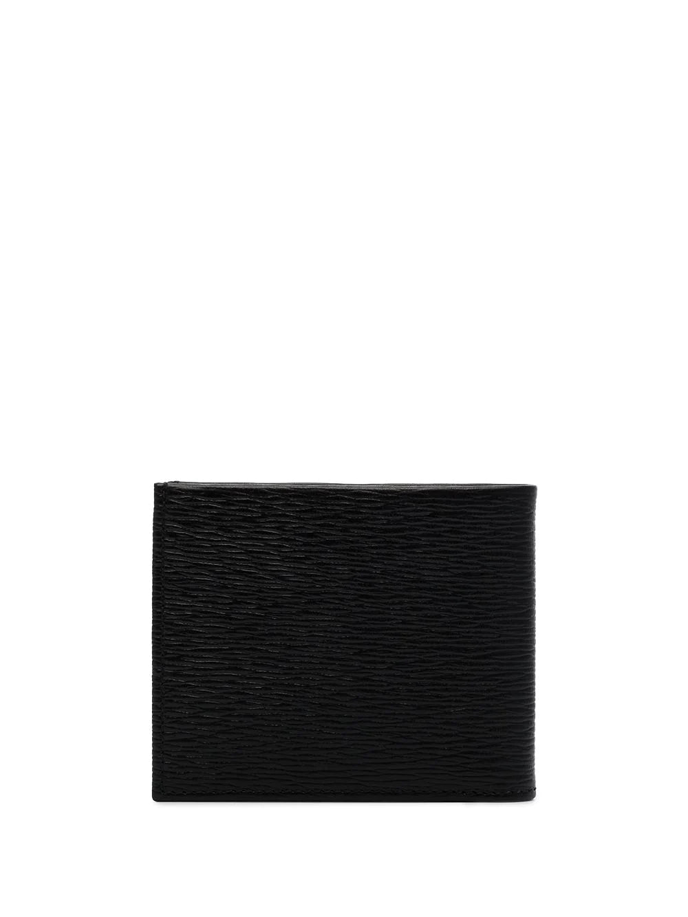 SALVATORE FERRAGAMO Gancini Grain Wallet Black - MAISONDEFASHION.COM