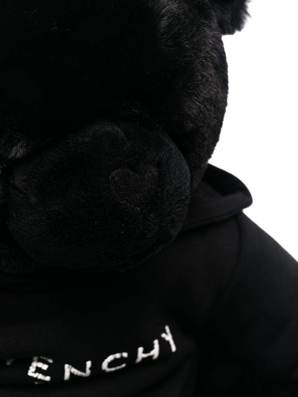 GIVENCHY KIDS Logo embroidered bear soft toy Black - MAISONDEFASHION.COM