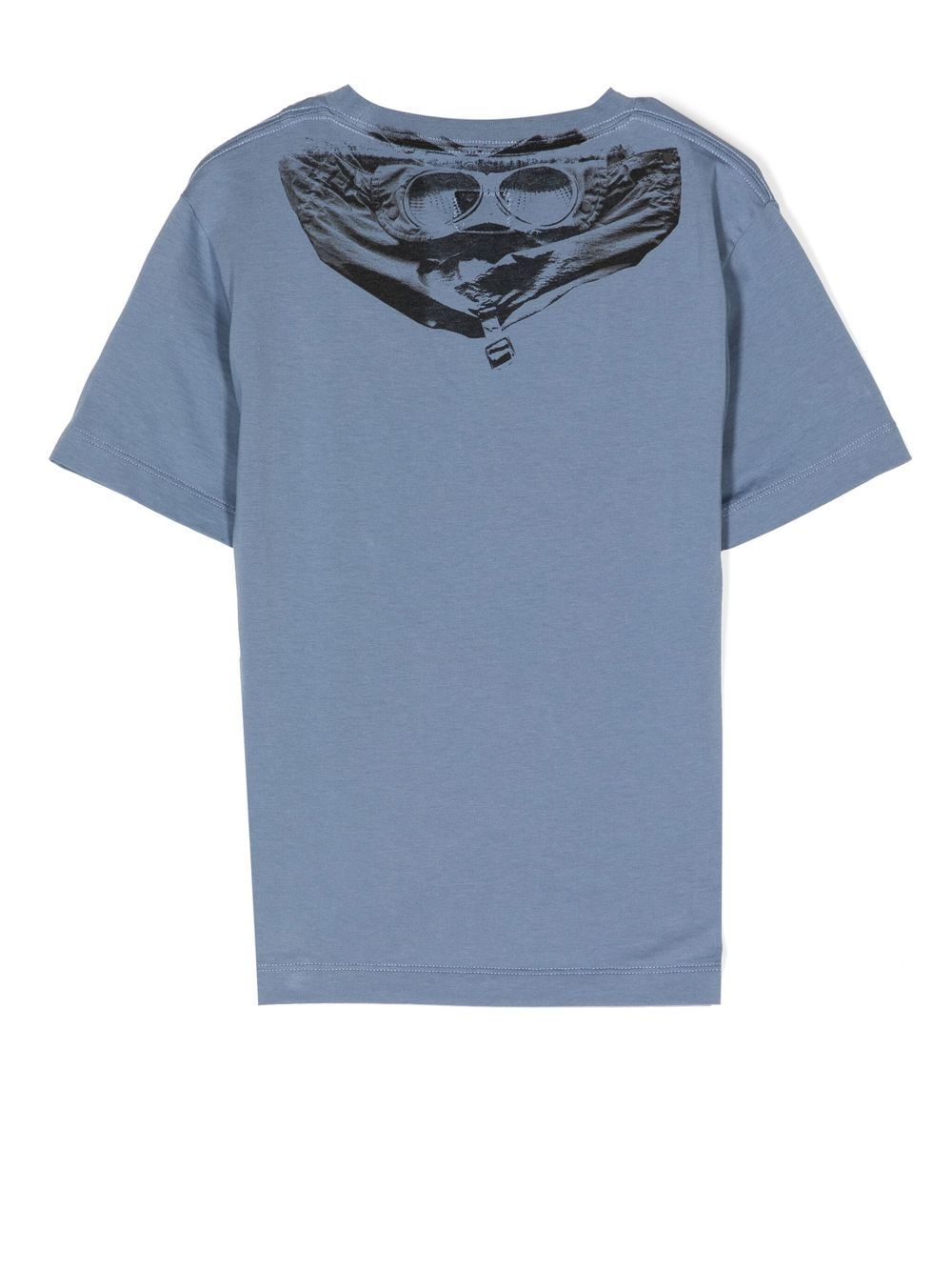 C.P COMPANY KIDS Logo crew-neck T-shirt Blue - MAISONDEFASHION.COM