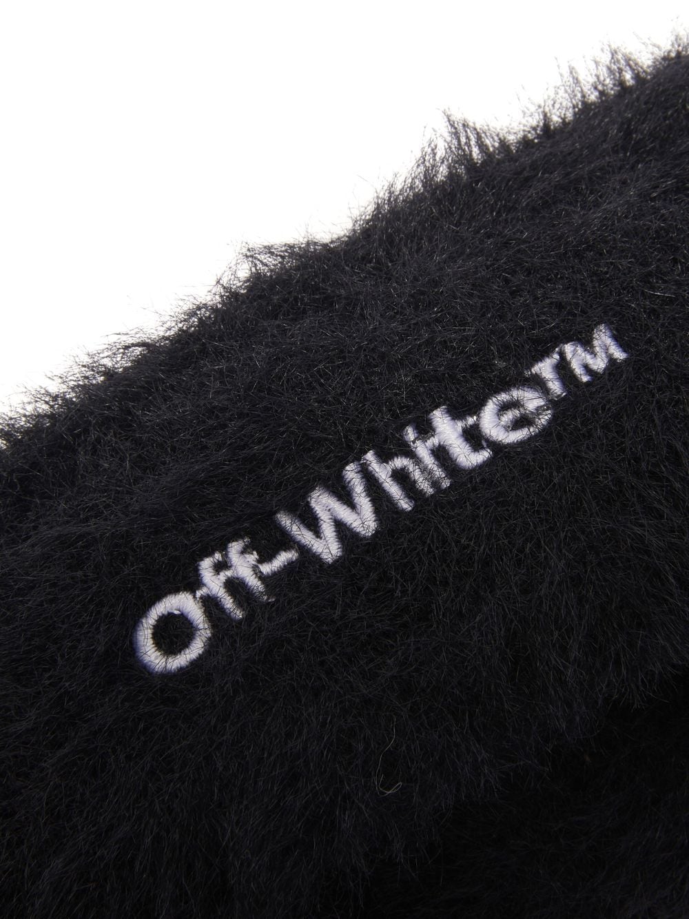 OFF-WHITE WOMEN Faux Fur Bounce Headband Black - MAISONDEFASHION.COM