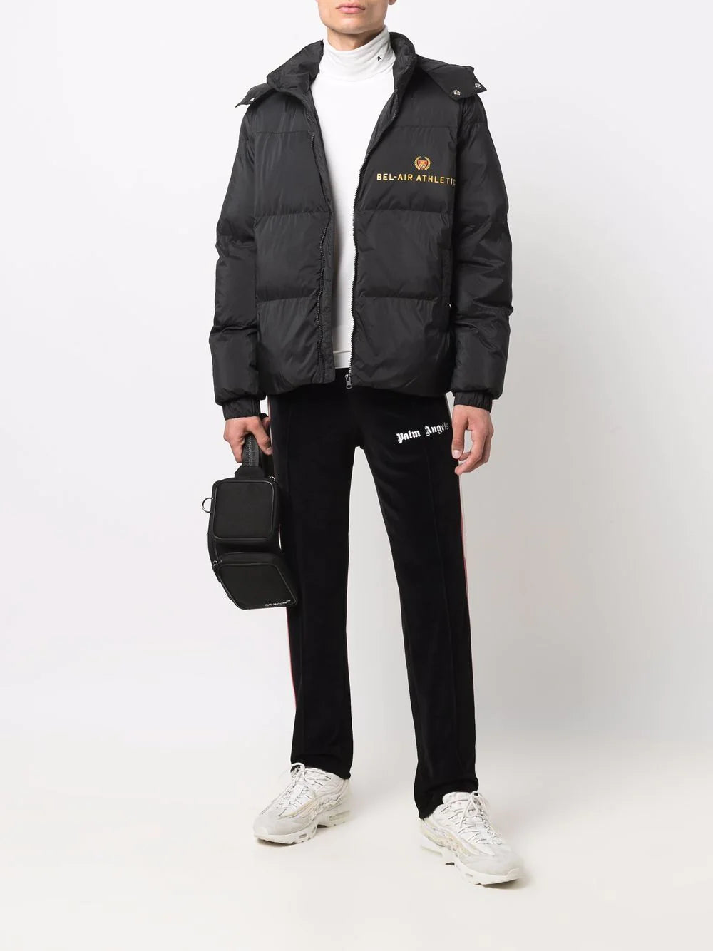 BEL-AIR ATHLETICS Padded Jacket Black - MAISONDEFASHION.COM